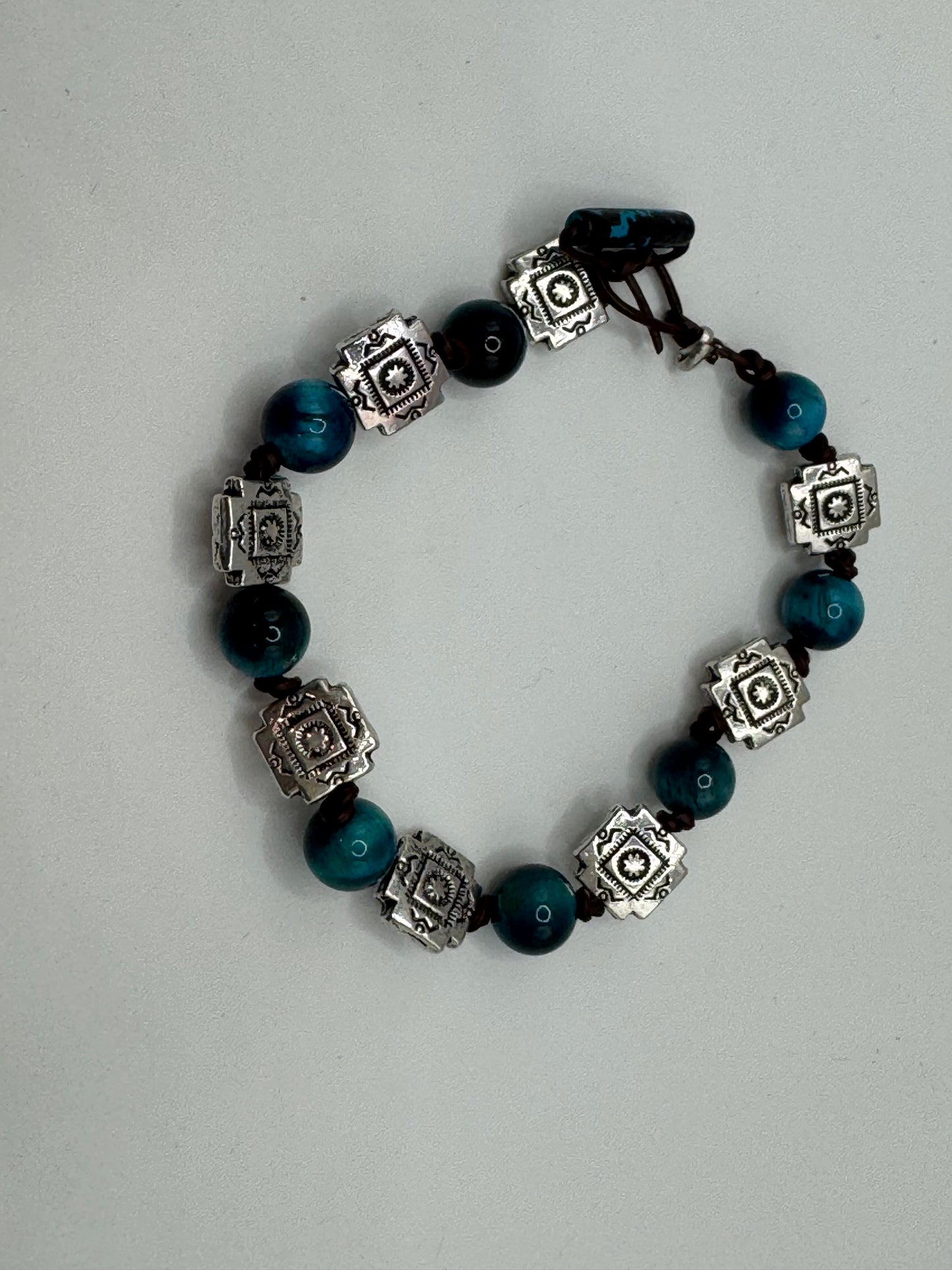 Southwest blue tiger eye bracelet