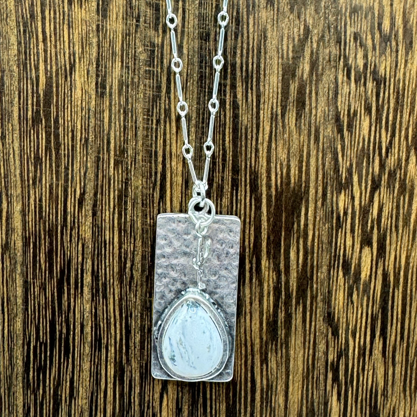 White buffalo saguaro necklace