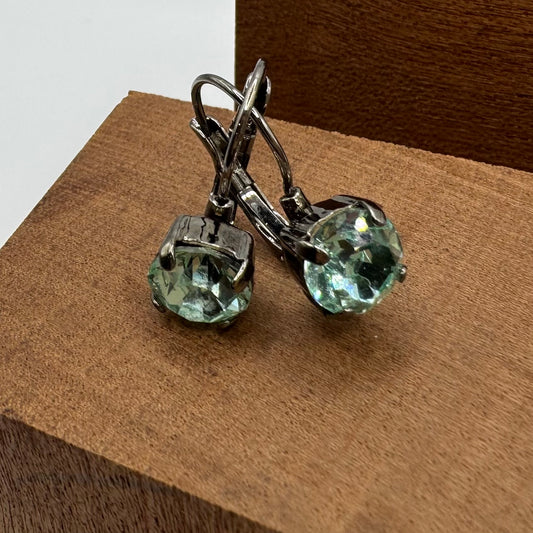 Chrysolites in gunmetal lever backs