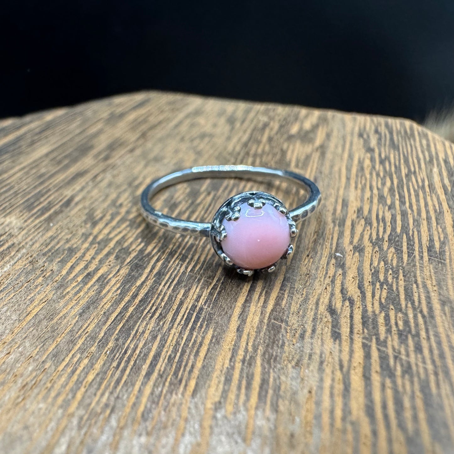 Queen conch silver ring