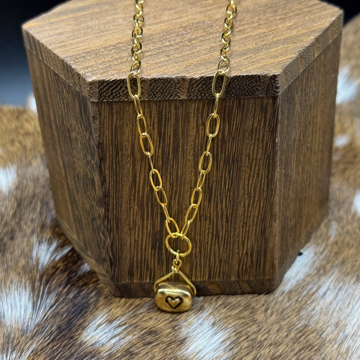 Heart of gold necklace