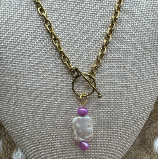 Wild orchid necklace