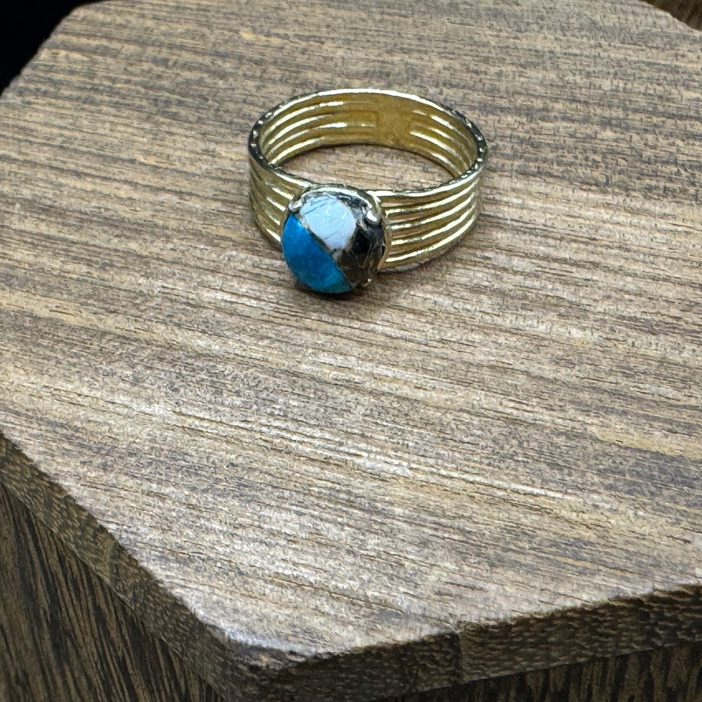 Turquoise Buffalo statement ring