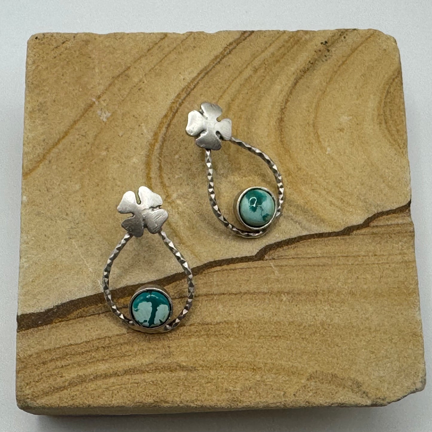 Shamrock turquoise earrings