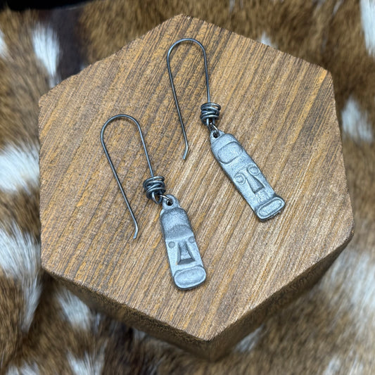 Vintage faces earrings - rare find