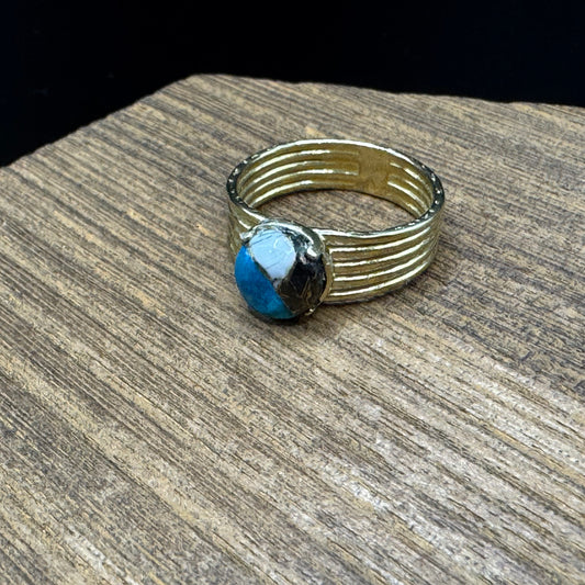 Turquoise Buffalo statement ring