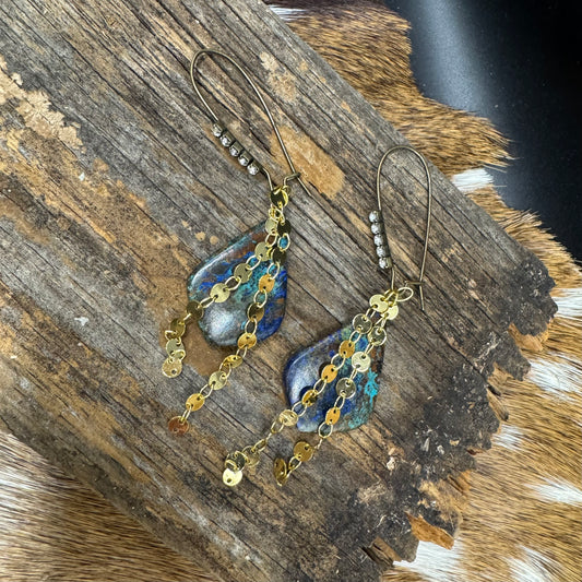 Desert Drifter Azurite earrings