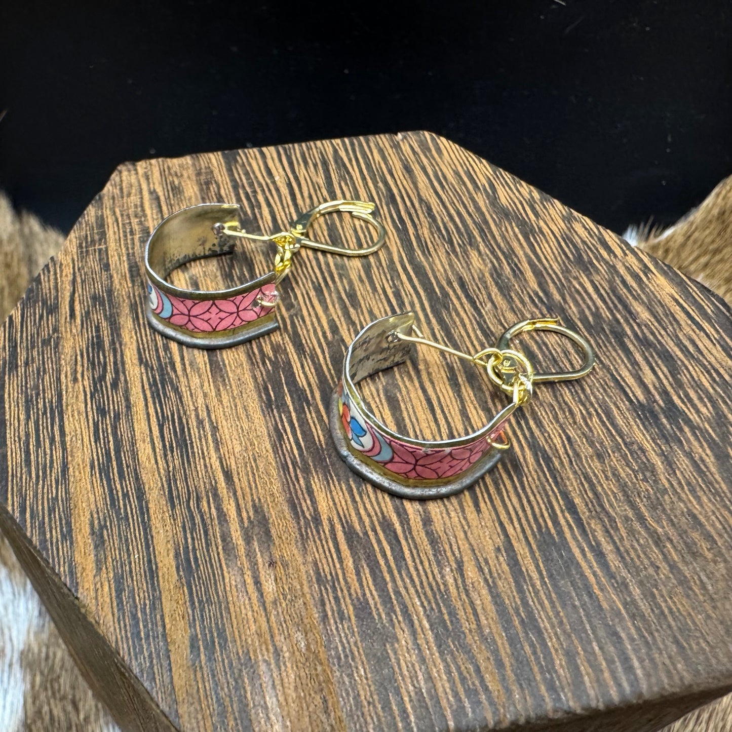 Vintage tin hoops